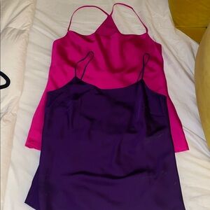 Express Fuchsia/purple Satin Camisole